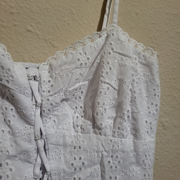Wild Fable White Eyelet Crop Top - Picture 2 of 5